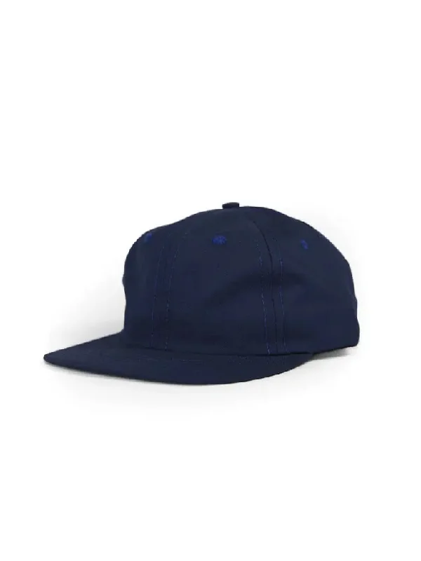 6 Panel Japanese Cotton Nylon Cap- Navy