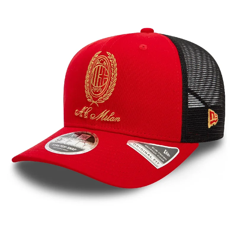 AC Milan Heritage Gold Red 9FIFTY Stretch Snap Cap