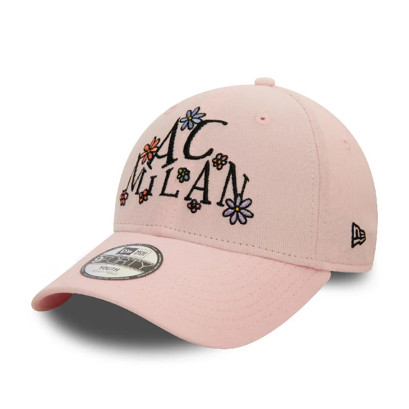 AC Milan Youth Needle Cord Pastel Pink 9FORTY Adjustable Cap