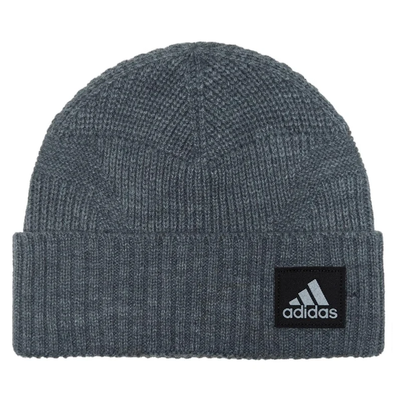 Adidas Pine Knot 4 Fold Beanie - Heather Grey/Black F23