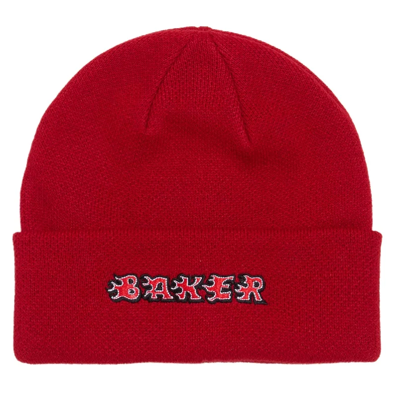 Baker Flames Beanie - Red