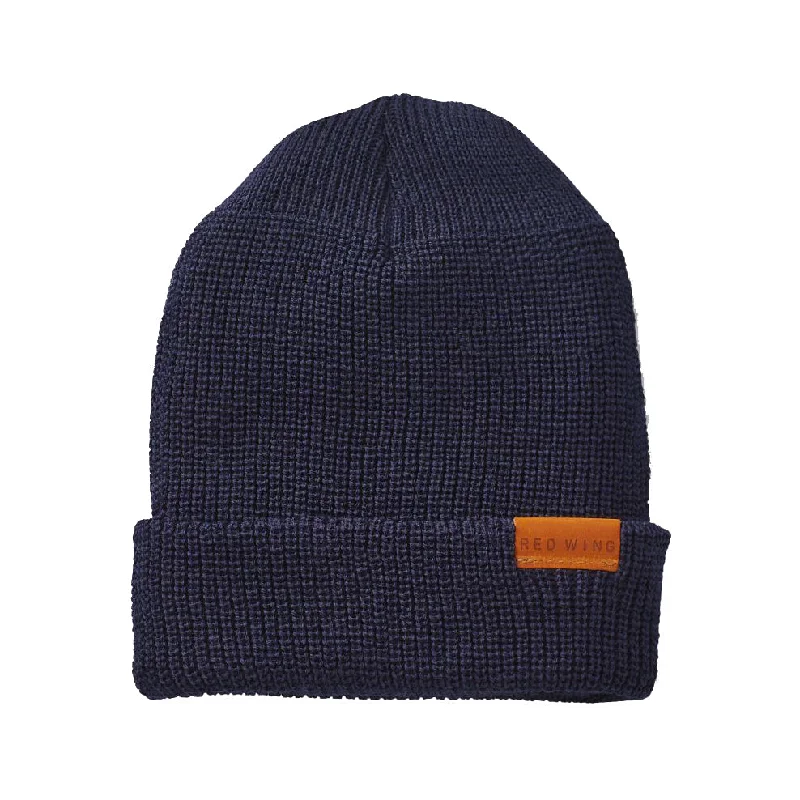 Beanie - Navy Merino Wool Knit