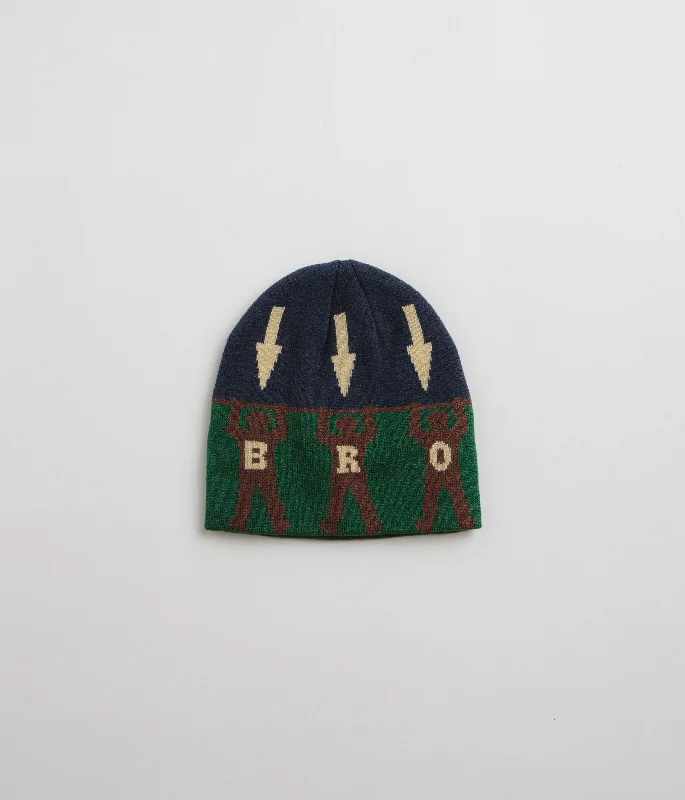 Bronze 56K Arrow Skully Beanie - Green