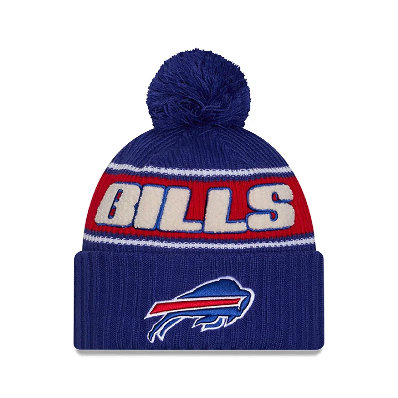 Buffalo Bills NFL Sideline 2024 Blue Sport Knit Beanie Hat