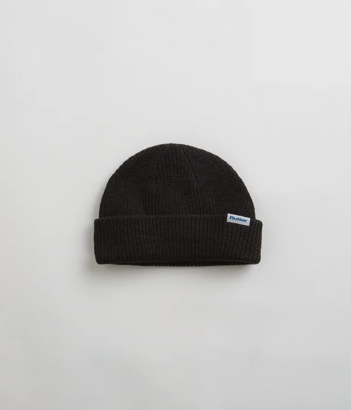 Butter Goods Wharfie Beanie - Black / White