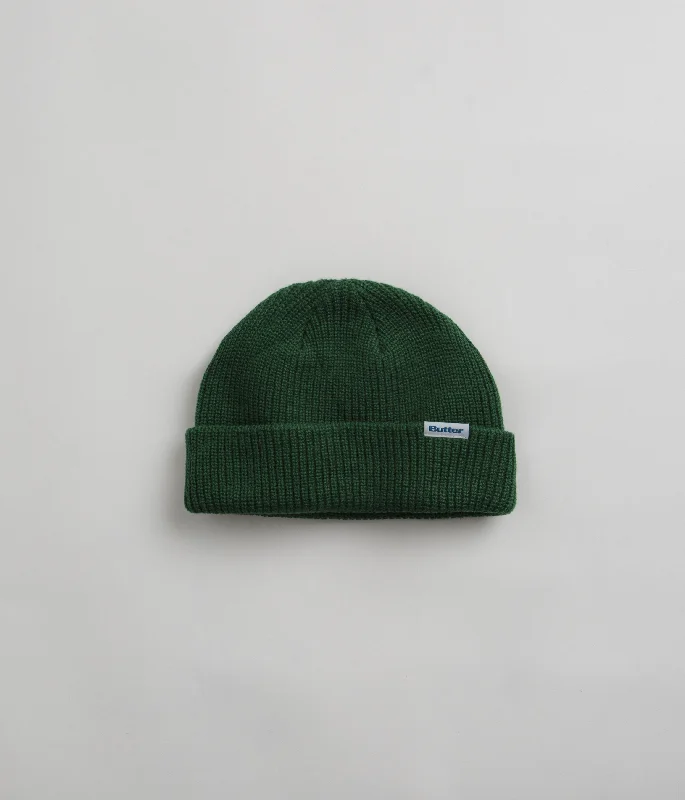 Butter Goods Wharfie Beanie - Forest / White