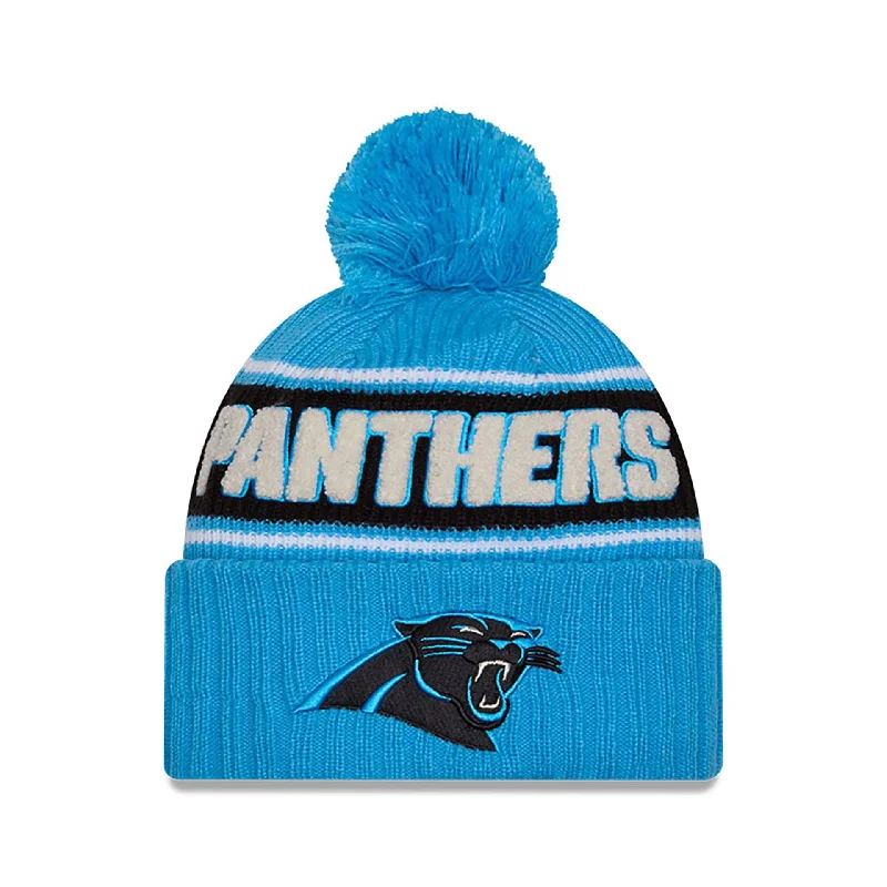 Carolina Panthers NFL Sideline 2024 Blue Sport Knit Beanie Hat