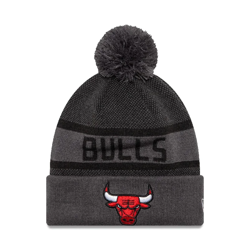 Chicago Bulls Dark Grey Jake Knit Beanie Hat