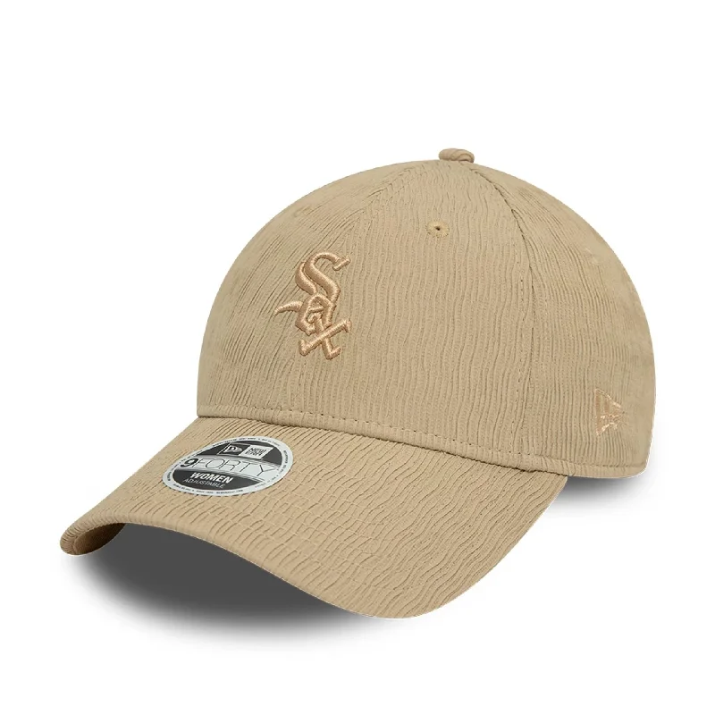 Chicago White Sox Womens Ruching Light Beige 9FORTY Adjustable Cap