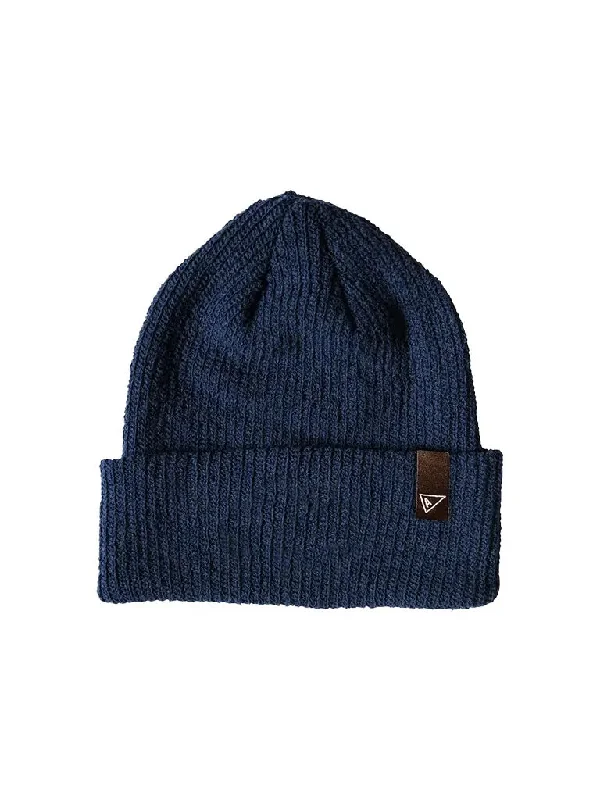 Classic Rib Knit Beanie- Navy