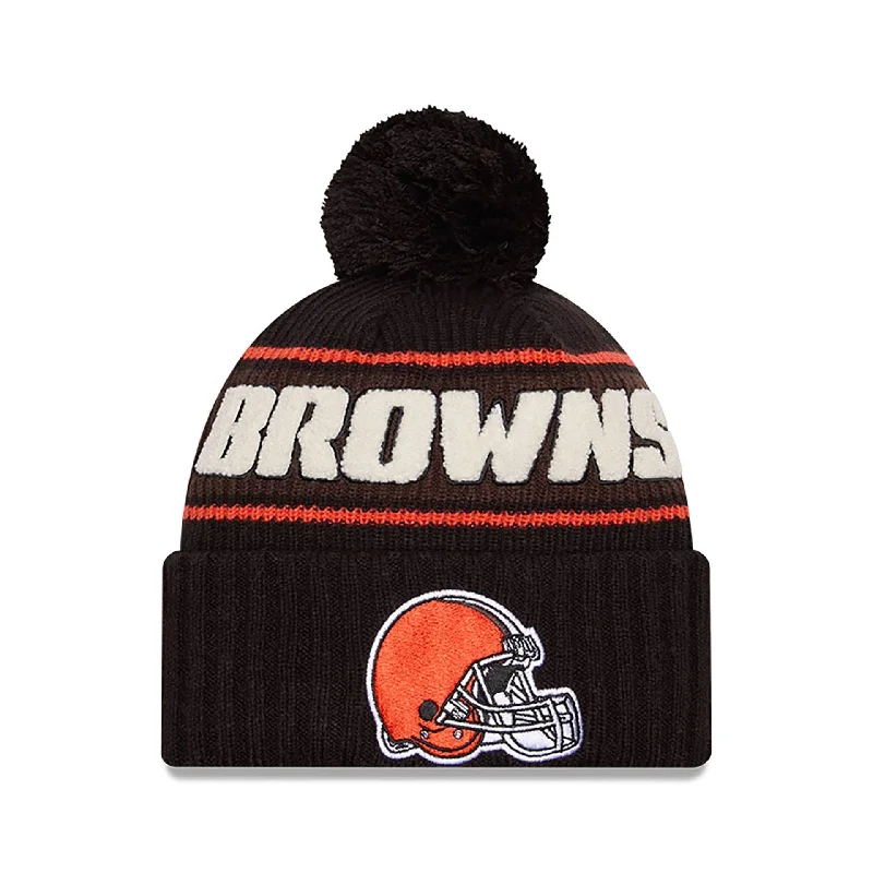 Cleveland Browns NFL Sideline 2024 Black Sport Knit Beanie Hat