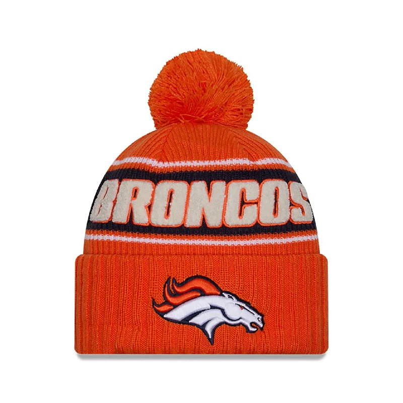 Denver Broncos NFL Sideline 2024 Orange Sport Knit Beanie Hat