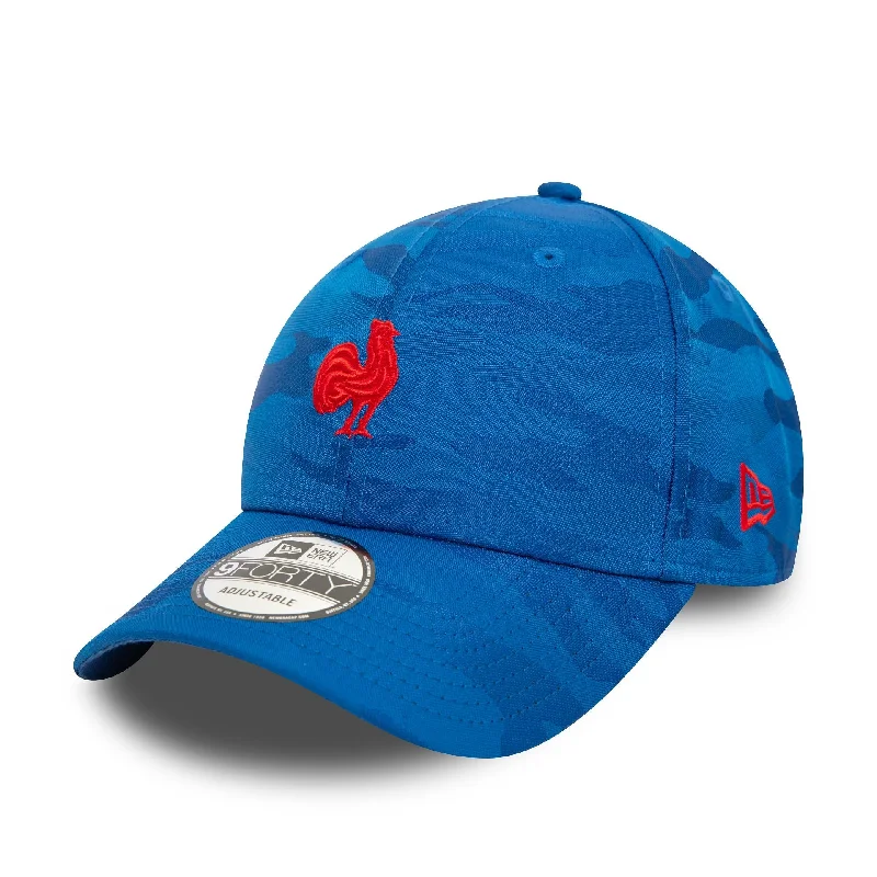 French Federation Of Rugby Tonal Camo Blue 9FORTY Adjustable Cap