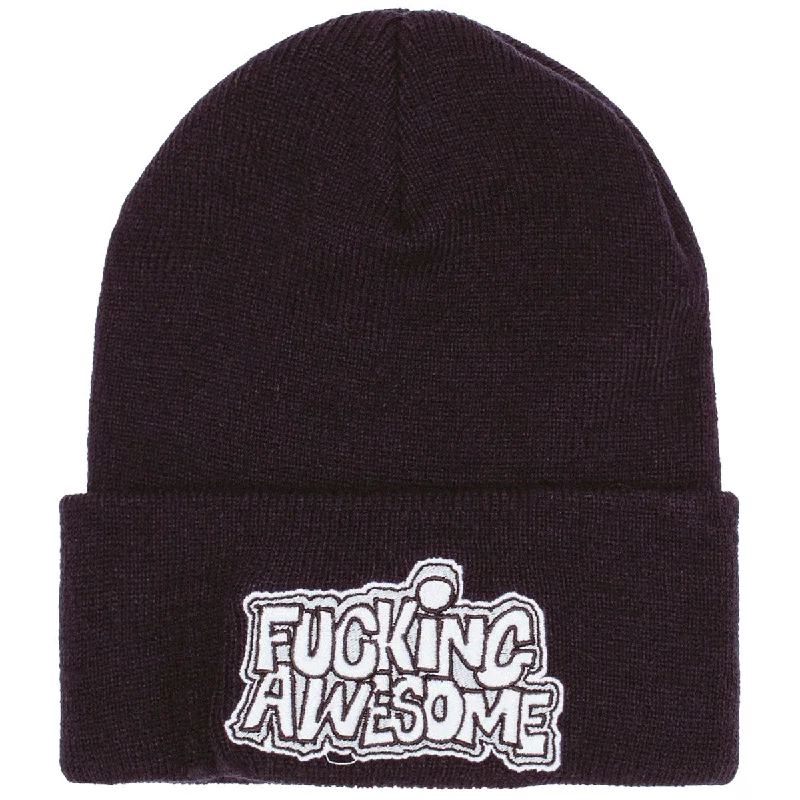 Fucking Awesome PBS Logo Cuff Beanie - Black