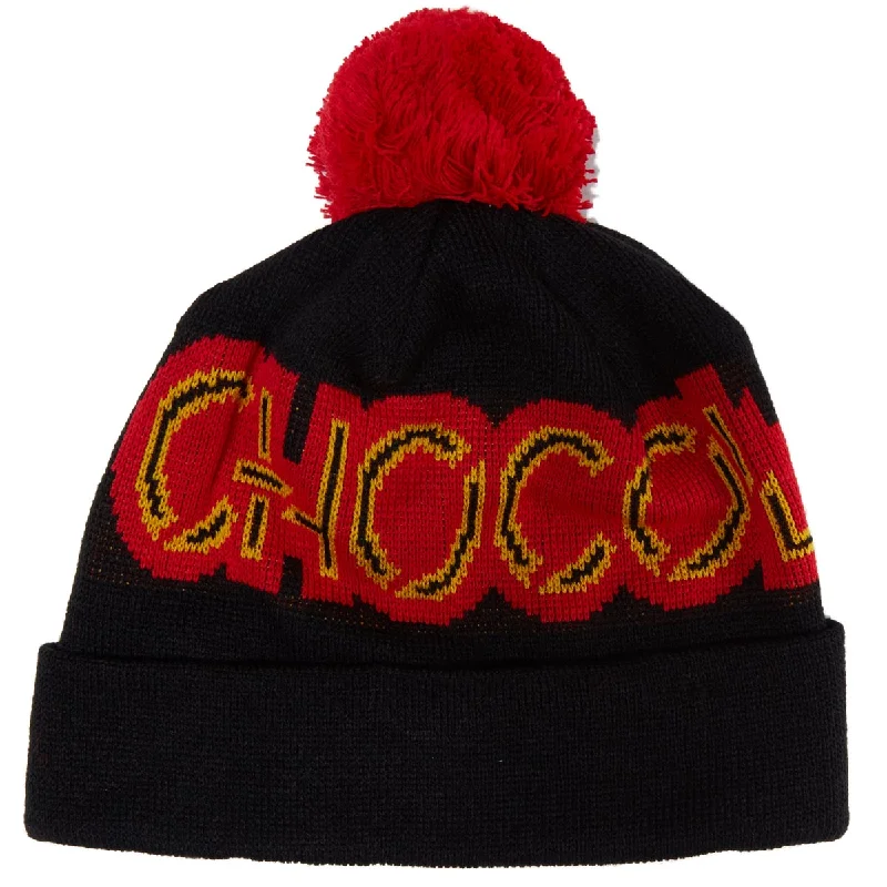 Chocolate Parliament Pom Pom Beanie - Black