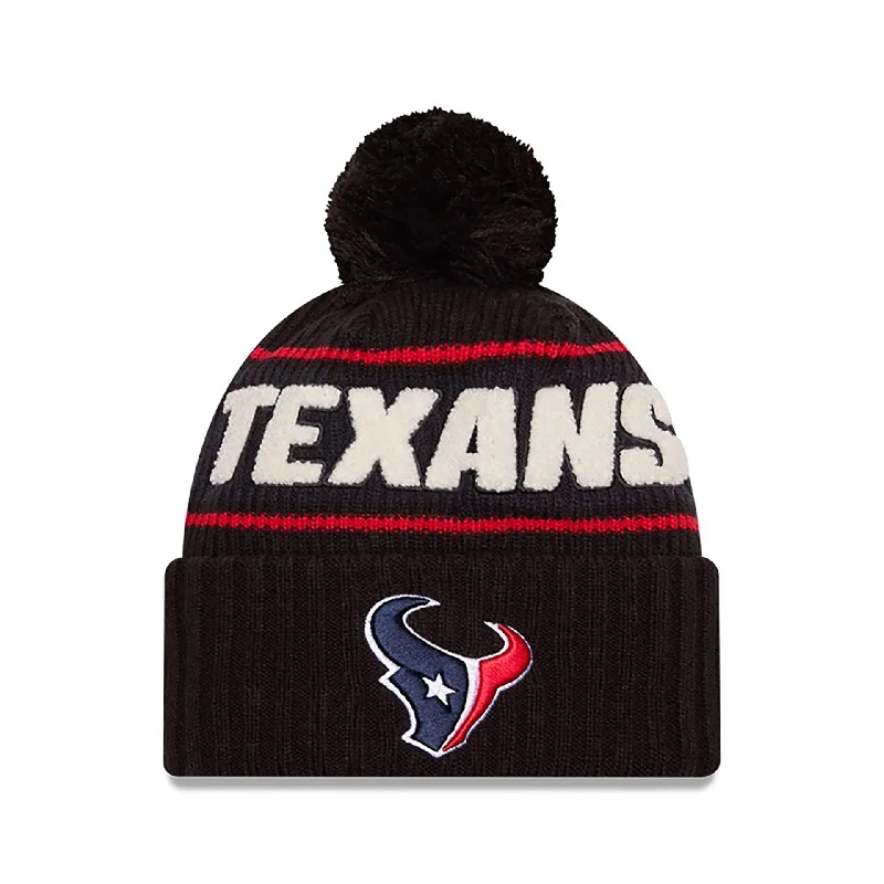 Houston Texans NFL Sideline 2024 Black Sport Knit Beanie Hat