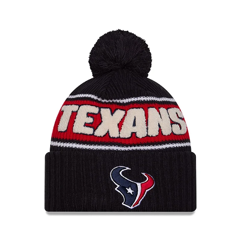 Houston Texans NFL Sideline 2024 Navy Sport Knit Beanie Hat