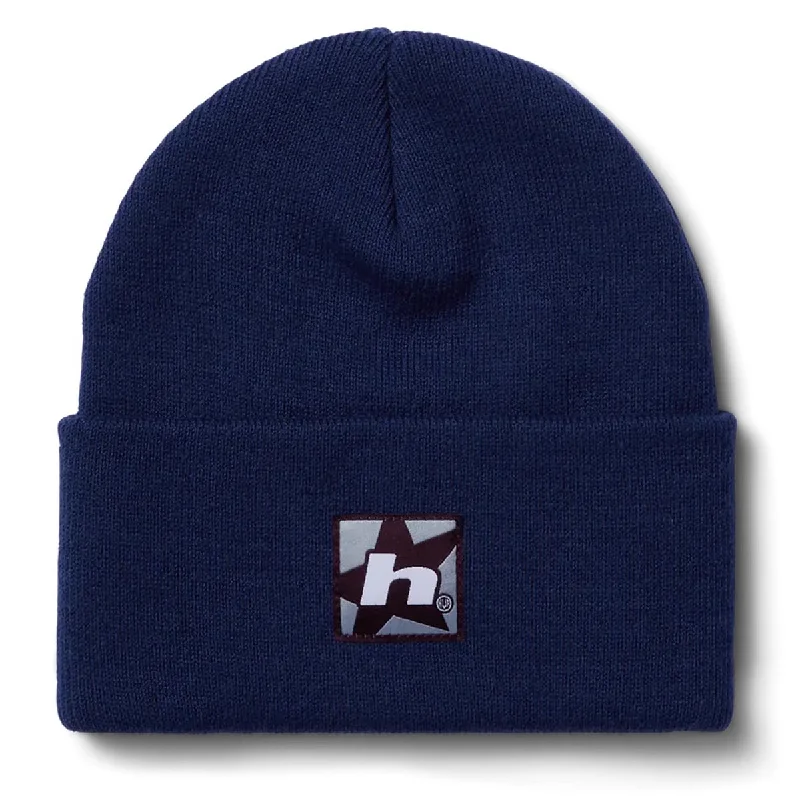 Huf Star Box Logo Beanie - Navy