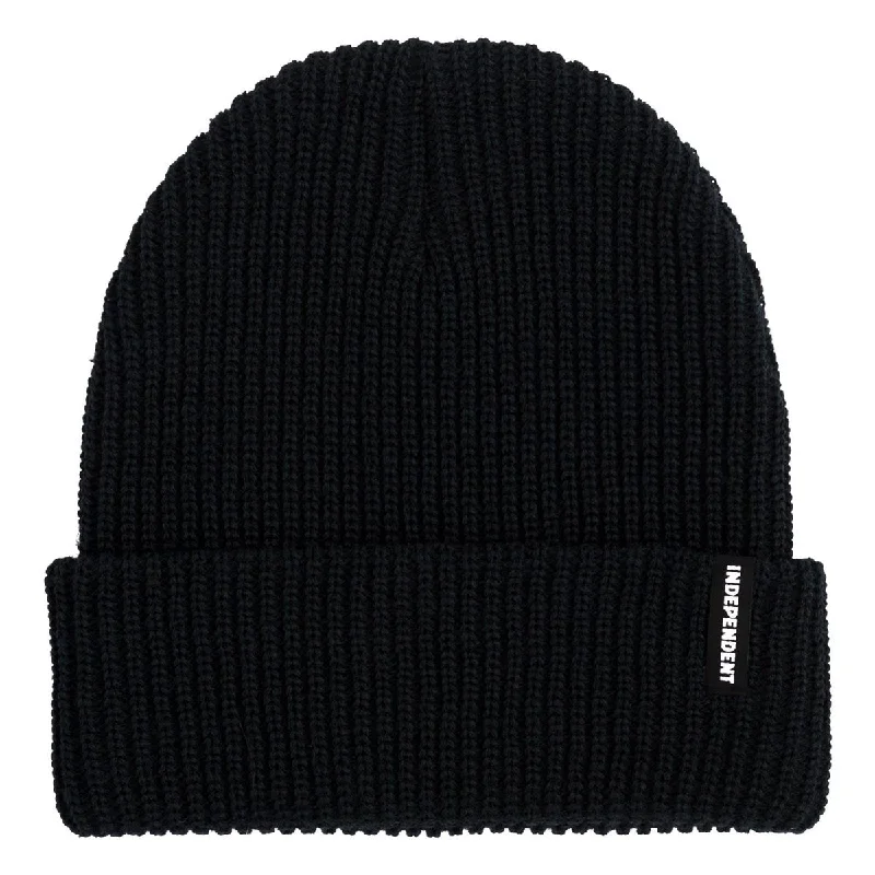 Independent Baseline Long Shoreman Beanie - Black