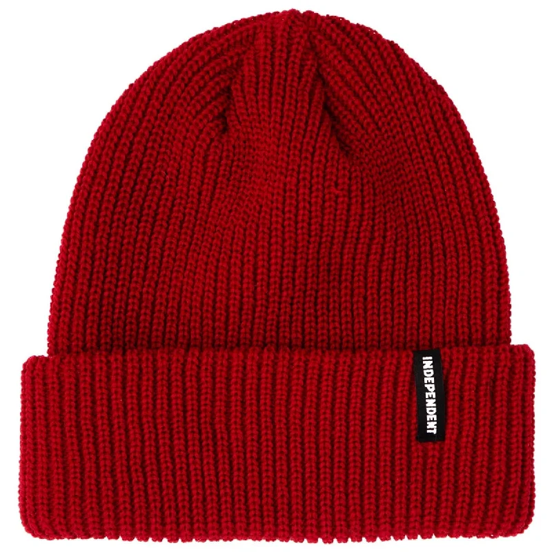 Independent Baseline Long Shoreman Beanie - Red