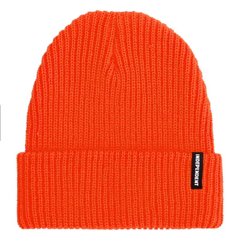 Independent Baseline Long Shoreman Beanie - Safety Orange