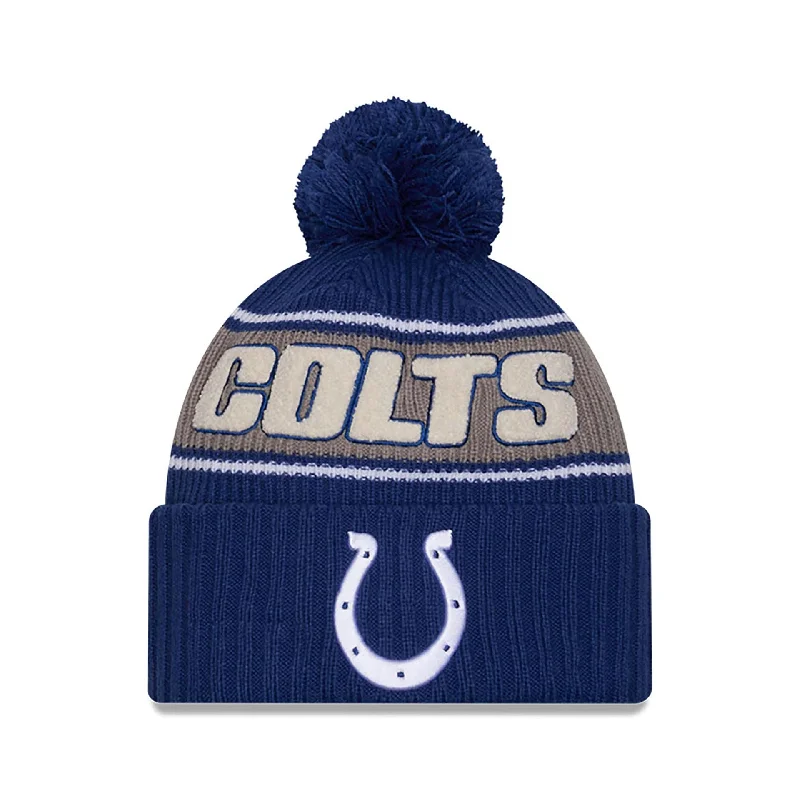 Indianapolis Colts NFL Sideline 2024 Blue Sport Knit Beanie Hat