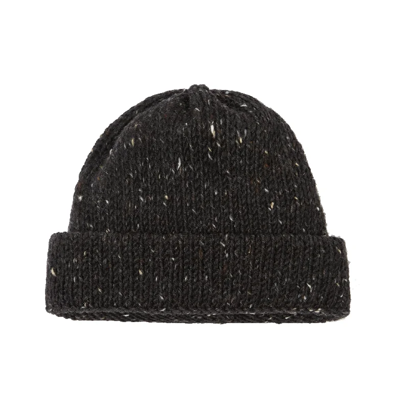 Kilcarra Wool Short Watch Cap - Black Marl