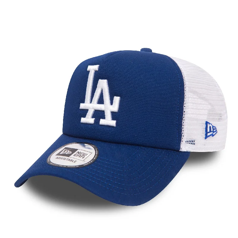 LA Dodgers Clean Blue A-Frame Trucker Cap