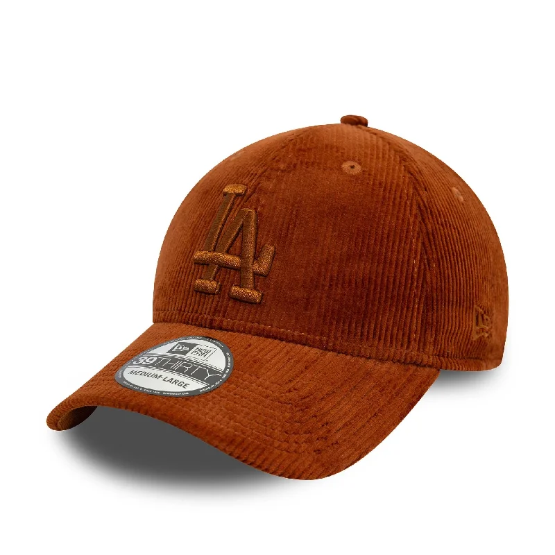 LA Dodgers Cord Brown 39THIRTY Stretch Fit Cap