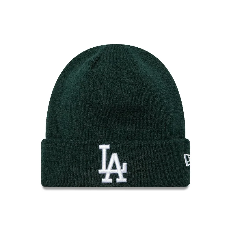 LA Dodgers League Essential Dark Green Cuff Knit Beanie Hat