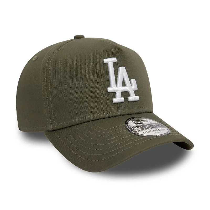 LA Dodgers League Essential Khaki 39THIRTY A-Frame Stretch Fit Cap