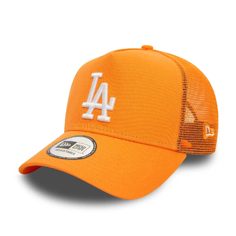 LA Dodgers League Essential Orange 9FORTY E-Frame Adjustable Trucker Cap