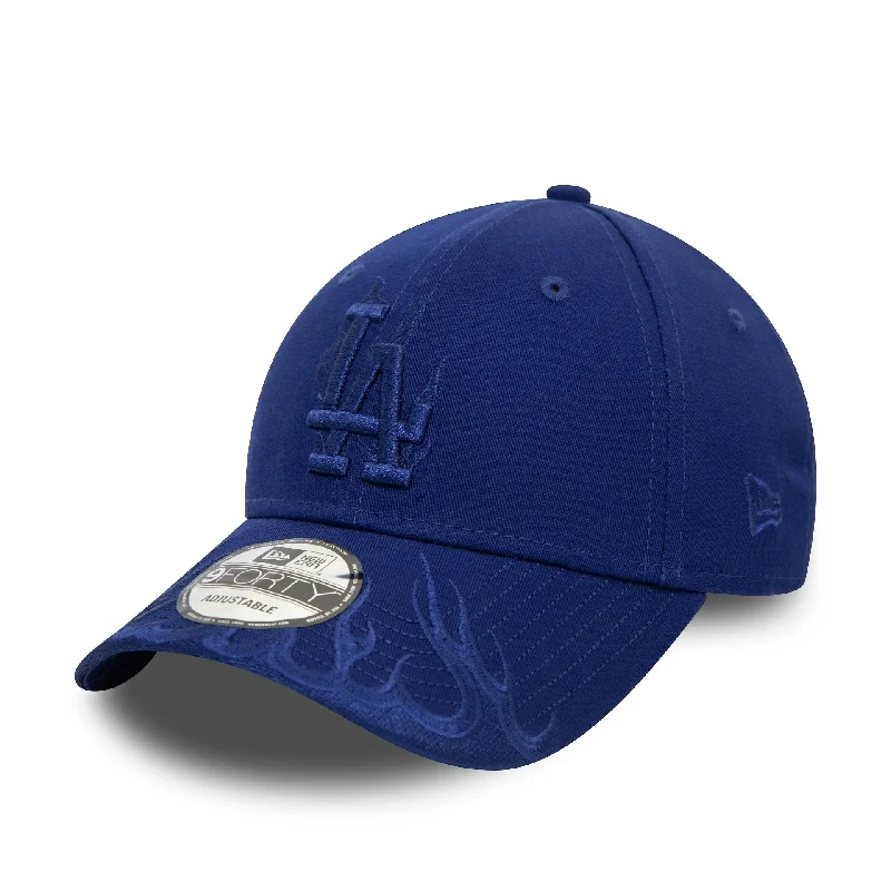 LA Dodgers MLB Flame Dark Blue 9FORTY Adjustable Cap