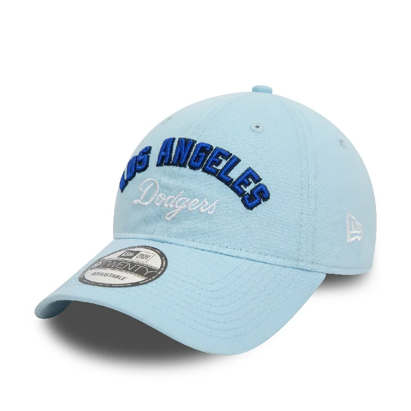 LA Dodgers MLB Wordmark Pastel Blue 9TWENTY Adjustable Cap