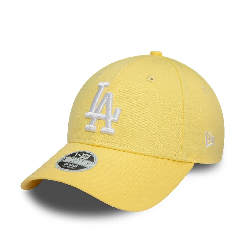 LA Dodgers Womens League Essential Pastel Yellow 9FORTY Adjustable Cap