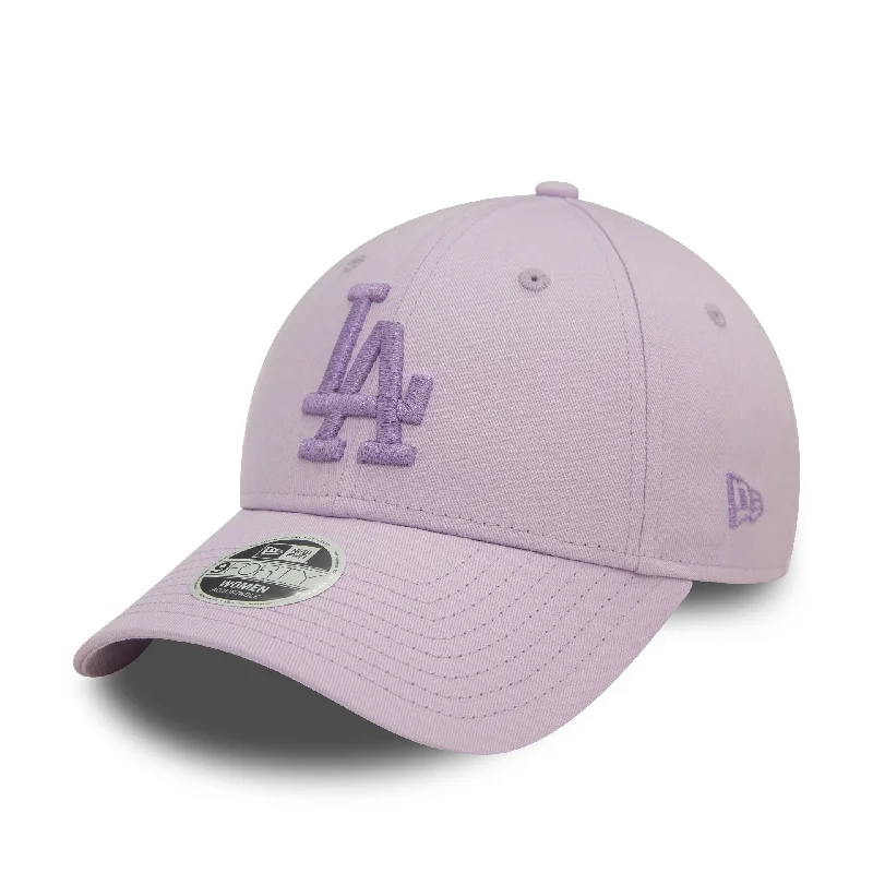 LA Dodgers Womens Metallic Logo Pastel Purple 9FORTY Adjustable Cap