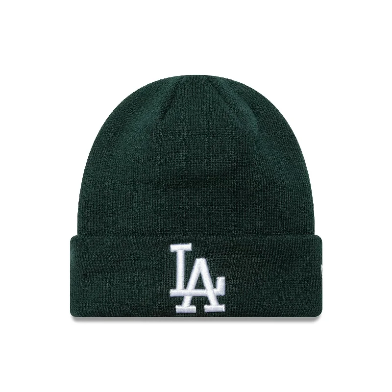 LA Dodgers Youth League Essential Dark Green Cuff Knit Beanie Hat