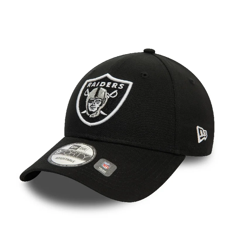 Las Vegas Raiders NFL Side Patch Black 9FORTY Adjustable Cap