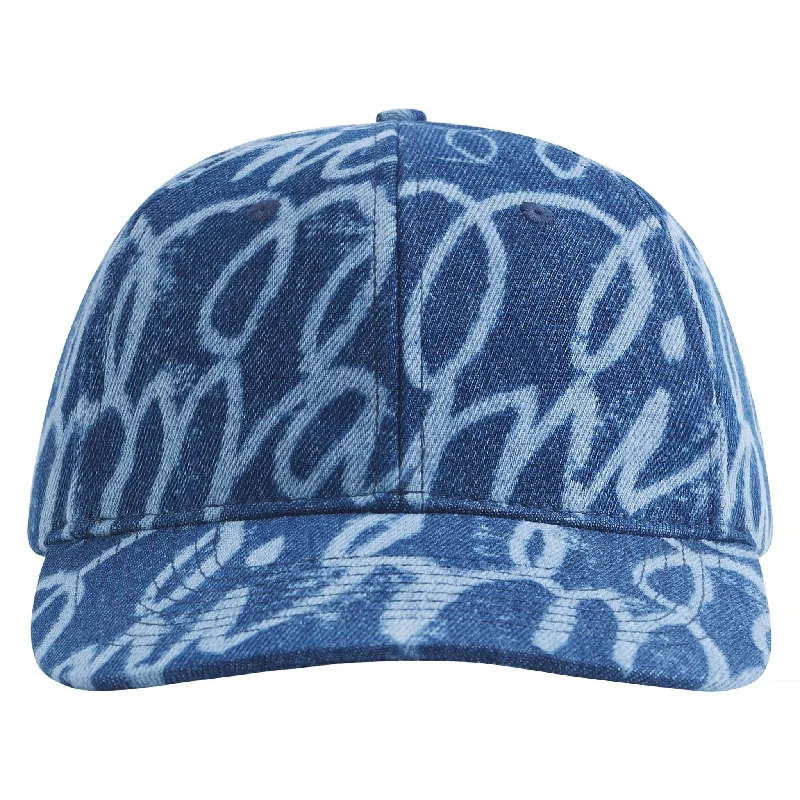 Lasered Light Denim Hat