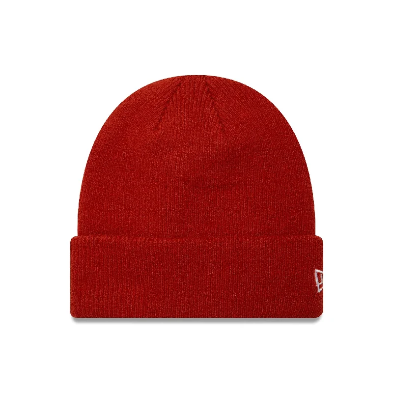 New Era Seasonal Red Cuff Knit Beanie Hat