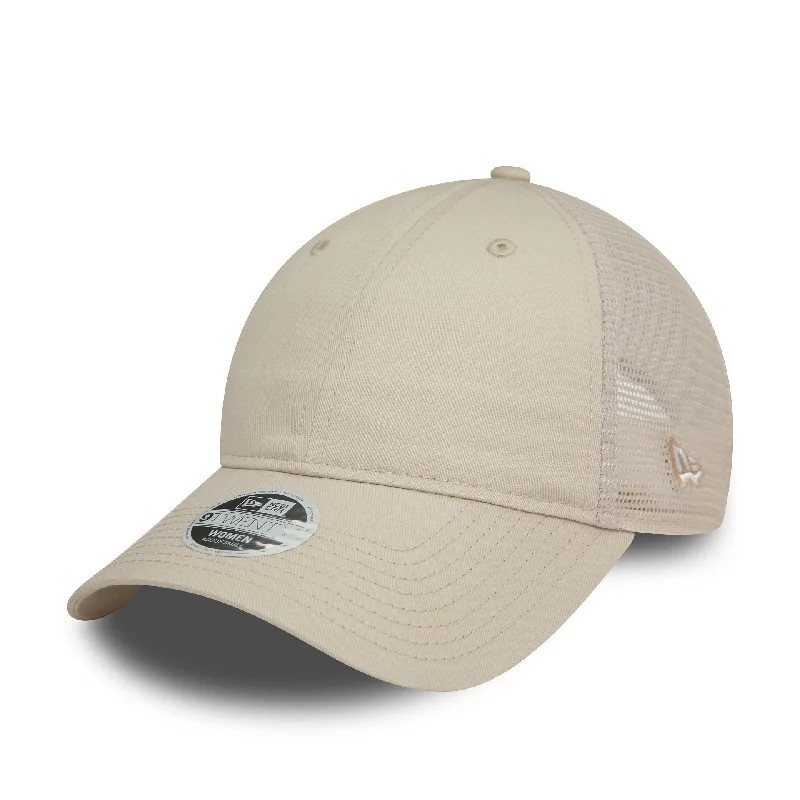 New Era Womens Light Beige 9TWENTY Trucker Cap