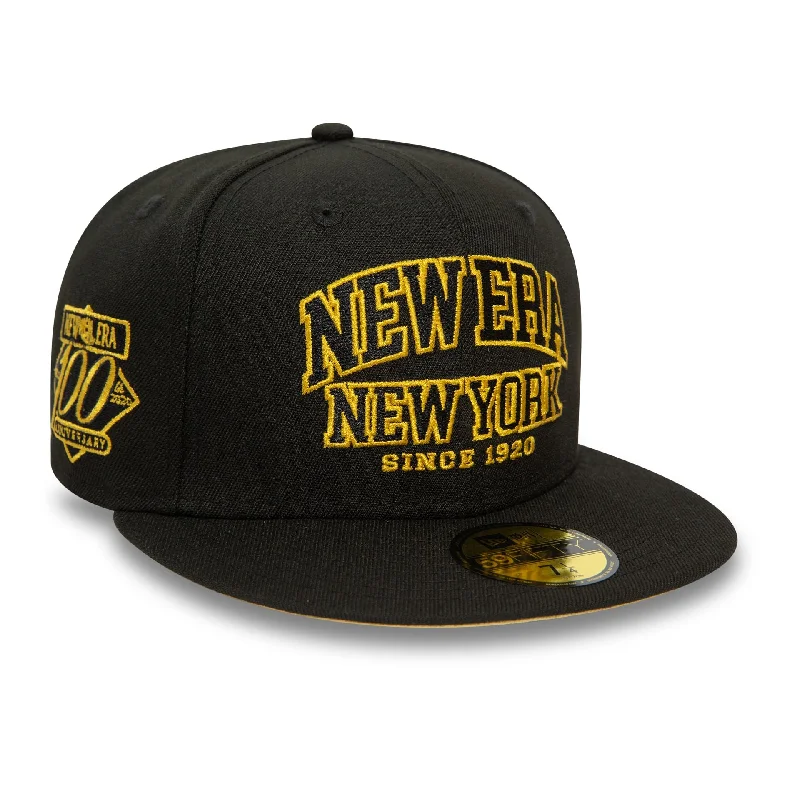 New Era Wordmark Black Low Profile 59FIFTY Fitted Cap