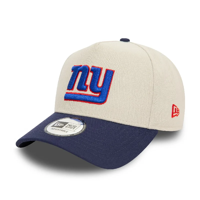 New York Giants NFL Light Beige 9FORTY E-Frame Adjustable Cap