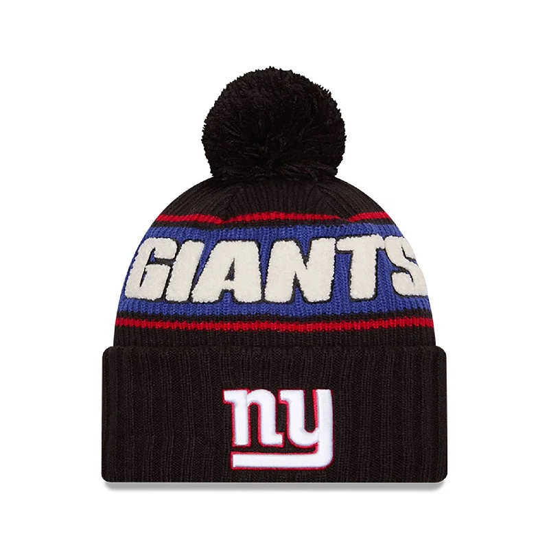 New York Giants NFL Sideline 2024 Black Sport Knit Beanie Hat