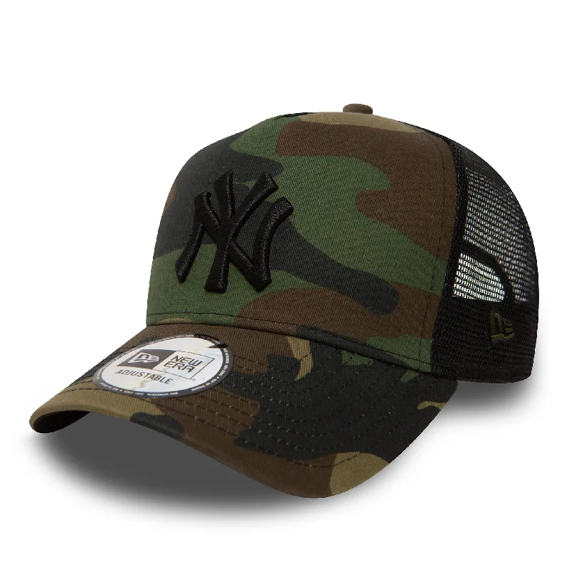 New York Yankees Clean Camo A-Frame Trucker Cap