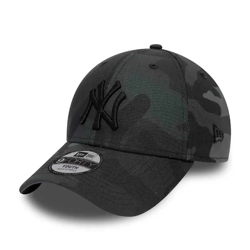 New York Yankees Kids Grey Camo 9FORTY Cap