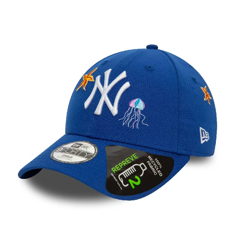 New York Yankees Repreve Child Icon Blue 9FORTY Adjustable Cap