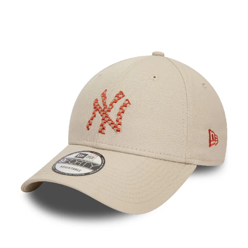 New York Yankees Seasonal Infill Light Beige 9FORTY Adjustable Cap