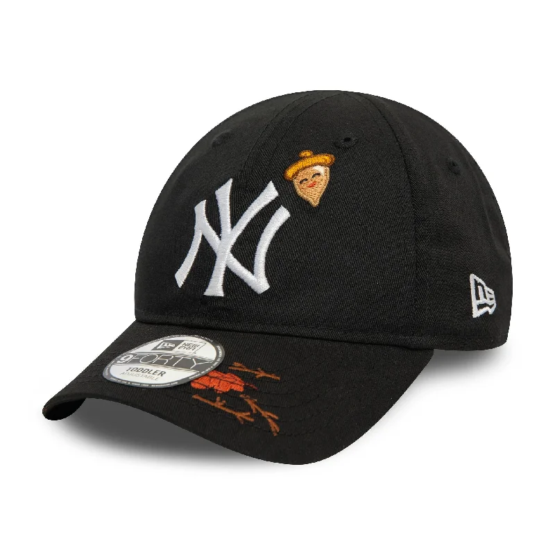 New York Yankees Toddler Icon Black 9FORTY Adjustable Cap