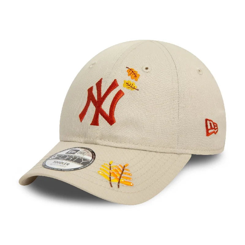 New York Yankees Toddler Icon Light Beige 9FORTY Adjustable Cap